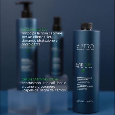 6.ZERO HAIRZOE SHAMPOO PREPARATORE RICOSTRUZIONE 1000ML