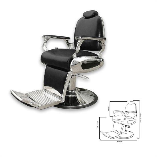 SINELCO POLTRONA BARBIERE ARROWS NERA