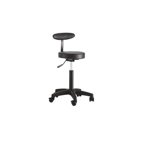 PROFESSIONAL SGABELLO CON SCHIENALE NERO