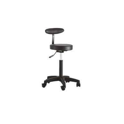 PROFESSIONAL SGABELLO CON SCHIENALE NERO