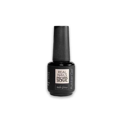 REAL NAILS RUBBER COSTRUTTORE MILK GLITTER 15 ML