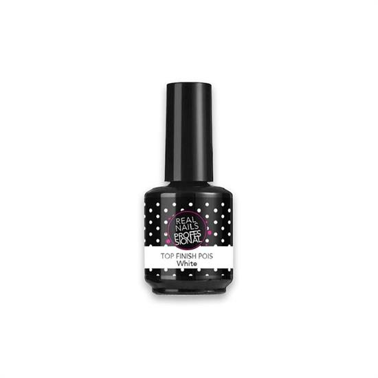 REAL NAILS SEMIPERMANENTE TOP FINISH POIS WHITE 15ML