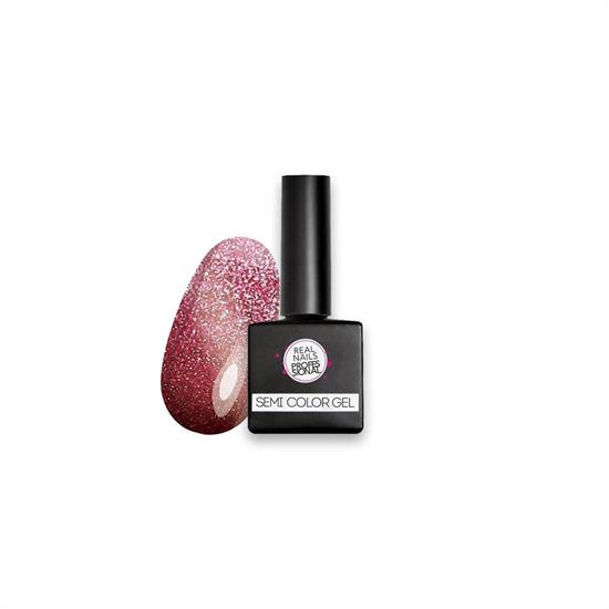 REAL NAILS SEMI COLOR GEL CAT EYE FLUO N.4 12ML