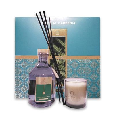 ROOMOI DIFFUSER + CANDLE HOME CELESTIAL GARDENIA 500ML