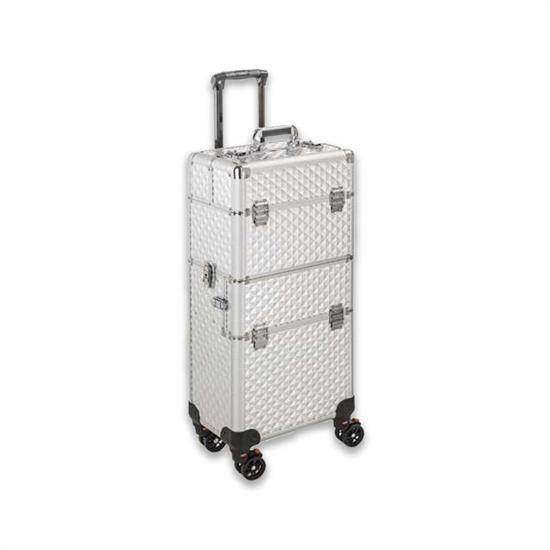 XANITALIA TROLLEY NICA SILVER RUOTE TRAVEL ALL TERRAIN