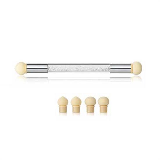 PROFESSIONAL PENNELLO CON SPUGNE PER SFUMATURE NAIL ART + RICAMB