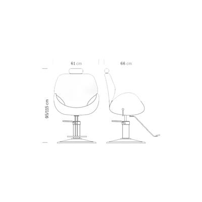 PROFESSIONAL POLTRONA UNISEX HAIR LUMIA NERA