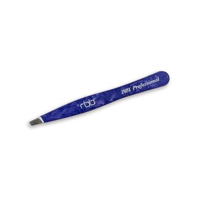 RBB PINZETTA PUNTA OBLIQUA IN ACCIAIO INOX