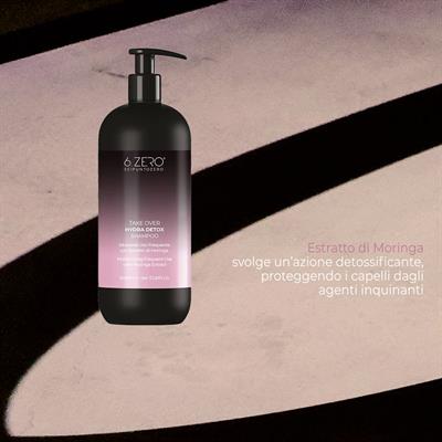 6.ZERO TAKE OVER HYDRA DETOX SHAMPOO USO FREQUENTE 1000ML