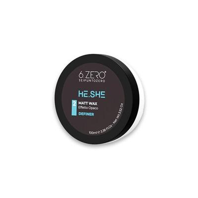 6.ZERO HE.SHE MATT WAX CERA EFFETTO OPACO 100ML