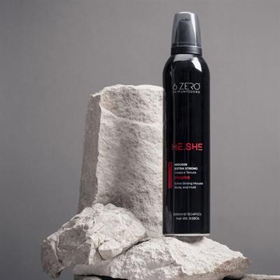 6.ZERO HE.SHE MOUSSE EXTRA STRONG CORPO E TENUTA 300ML