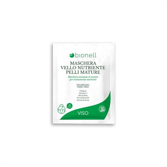 BIONELL MASCHERA VELLO MONOUSO IN TESSUTO PELLI MATURE 1PZ