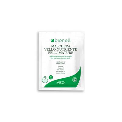 BIONELL MASCHERA VELLO MONOUSO IN TESSUTO PELLI MATURE 1PZ