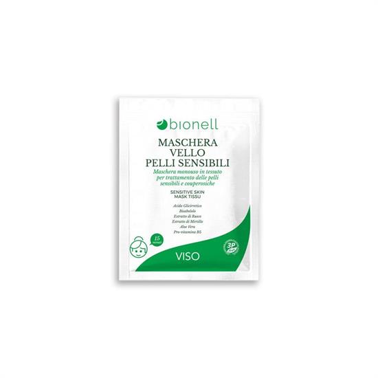 BIONELL MASCHERA VELLO MONOUSO IN TESSUTO PELLI SENSIBILI 1PZ