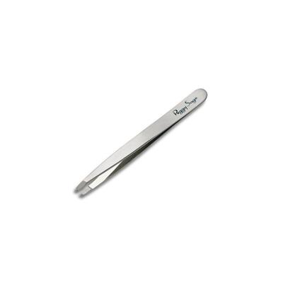 PEGGYSAGE PINZETTA PROFESSIONALE ARGENTO 9,5CM BECCO OBLIQUO