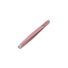 PEGGYSAGE PINZETTA PROFESSIONALE ROSA 9,5CM BECCO OBLIQUO