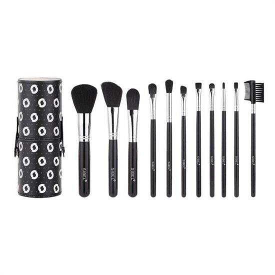 SIBEL SET PENNELLI DA TRUCCO SWAN BLACK 11PZ