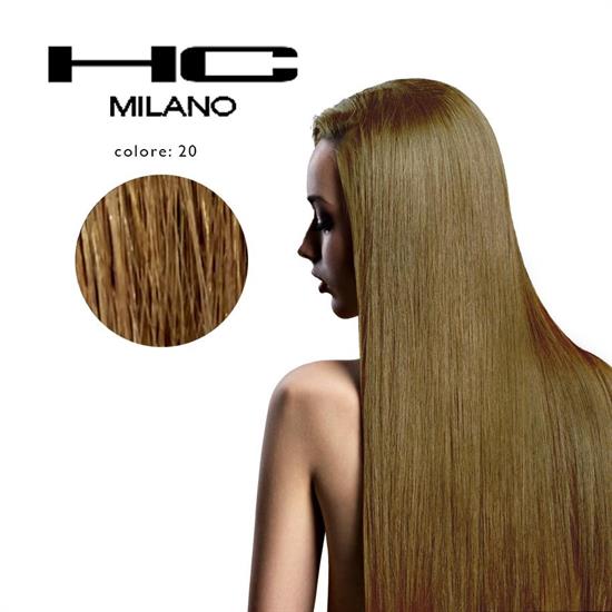 HC MILANO EXTENSION CAPELLI NATURALI CLIP 1FASCIA 50/55CM N°20