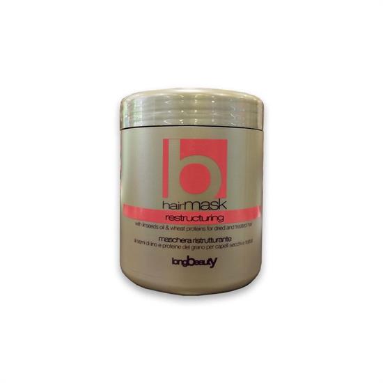 LONGBEAUTY MASCHERA 1Kg RISTRUTTURANTE SEMI DI LINO