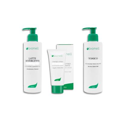 KIT PULIZIA DEL VISO, LATTE: IDRATANTE, CREMA VISO: IDREATANTE