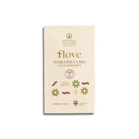 PHYSIO NATURA FLOVE MASCHERA VISO MONOUSO UVA E AMARANTO 1PZ