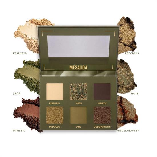 MESAUDA BARE HARMONY 3.0 PALETTE 6 OMBRETTI HIDDEN GREEN N°205